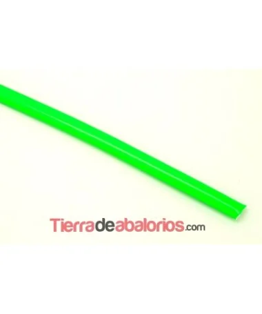 Tira de Media Caña Vinilo 10x5mm Verde Fluo