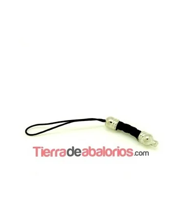 Terminal para Movil con Cordón Trenzado Negro