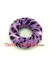 Aro de Tela 40mm Morado Moteado Negro