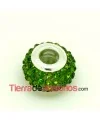 Rondel 14x10mm Agujero 5mm con Swarovski Olivine