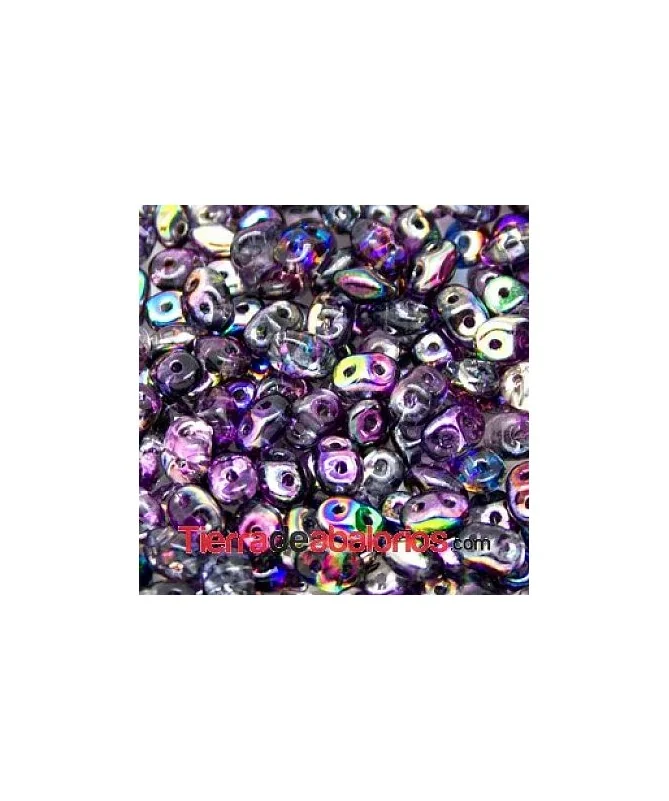 Superduo 2,5x5mm Magic Violet Grey