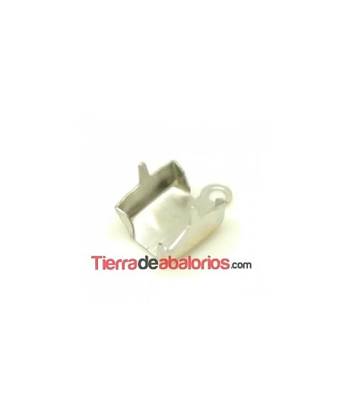 Terminal para Cadena de Strass SS28, Plateado