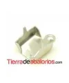 Terminal para Cadena de Strass SS28, Plateado