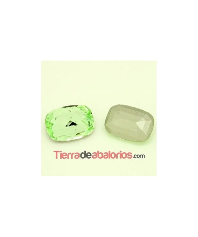 Cabujón Baguette Swarovski 18x13mm, Peridot