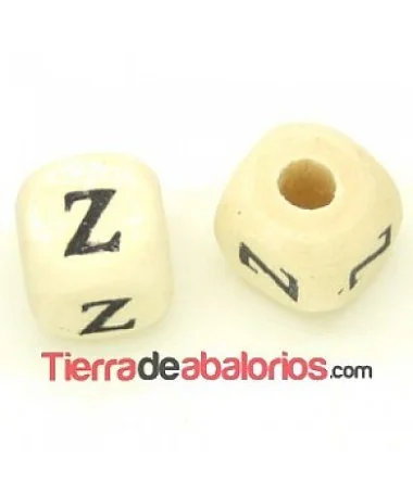 Cubo de Madera 10mm Agujero 3mm Letra Z