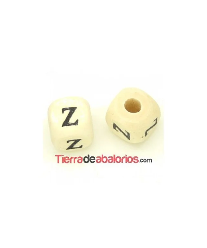 Cubo de Madera 10mm Agujero 3mm Letra Z