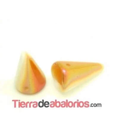Spike 12x18mm Chalkwhite-Apricot