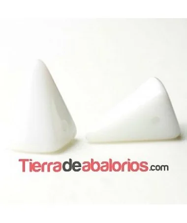 Piramid Spike 7x11mm White Alabaster