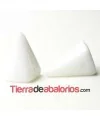 Piramid Spike 7x11mm White Alabaster