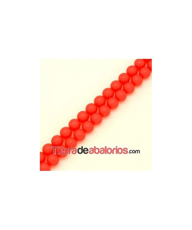 Perla Swarovski 10mm Crystal Neon Red