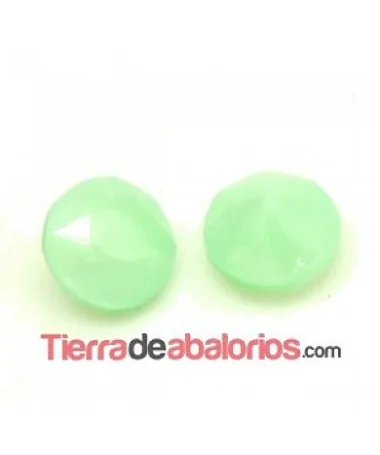 Cabujón Cristal Base cónica SS40, Verde