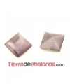 Cabujón Cristal Facetado 8x8mm Violeta