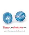 Cabujón Cristal Facetado 18x13mm Turquesa