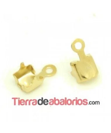 Terminal Para Cadena de Strass SS16, Dorado Terminal Para Cadena de Strass SS16, Dorado