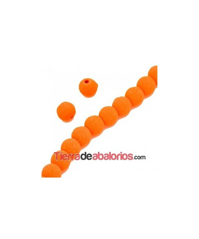 Lava Etna Bola 6mm, Agujero 1,5mm Naranja Flúor