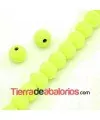 Lava Etna Bola 6mm, Agujero 1,5mm Amarillo Flúor