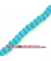 Lava Etna Bola 4mm Agujero 1mm Turquesa