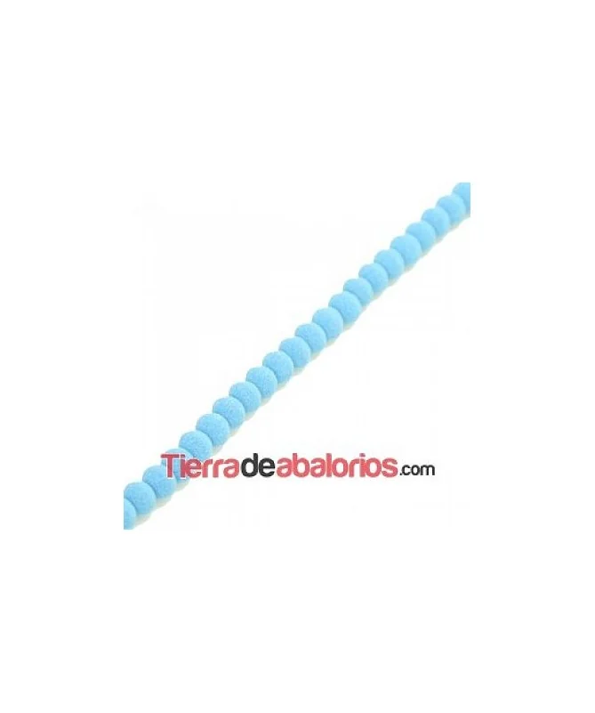 Lava Etna Bola 4mm Agujero 1mm Azul Cielo