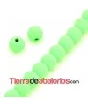 Lava Etna Bola 4mm Agujero 1mm Verde Flúor