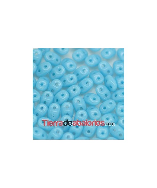 Superduo 2,5x5mm Opaque Turquoise Blue