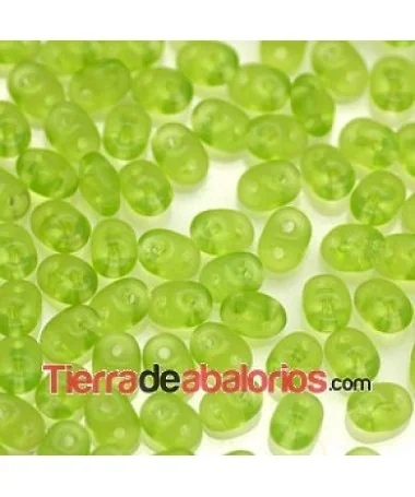 Superdúo 2,5x5mm Olivine Mate Superdúo 2,5x5mm Olivine Mate