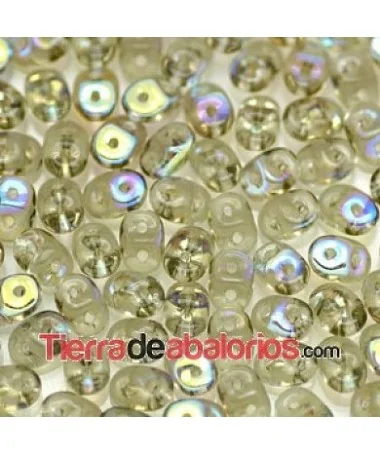 Superdúo 2,5x5mm Black Diamond AB