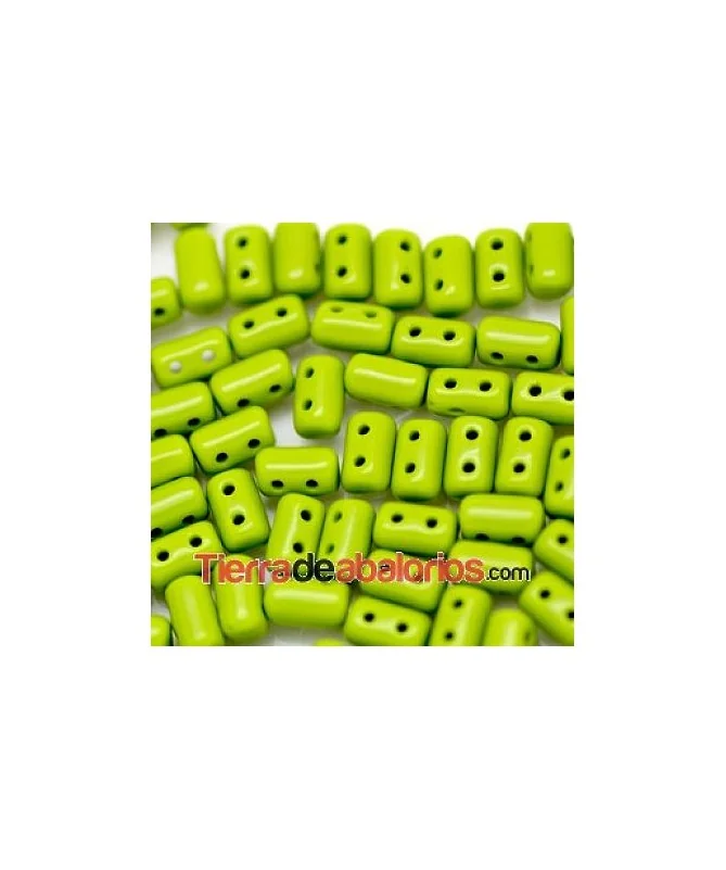 Rulla Bead 5x3mm Opaque Olivine