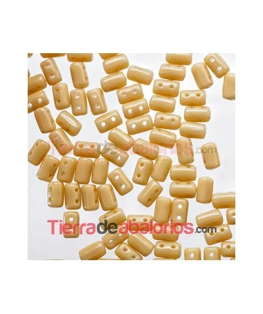 Rulla Bead 5x3mm Opaque Beige Rulla Bead 5x3mm Opaque Beige