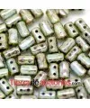 Rulla Bead 5x3mm Opaque Mix Bleu/Vert Ceramic Look