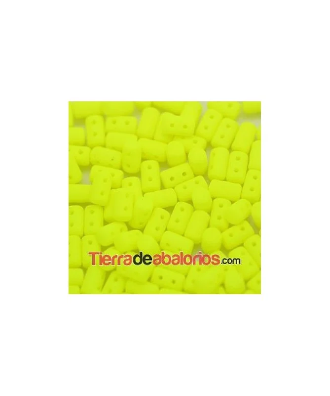Rulla Bead 5x3mm Amarillo Neón