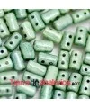 Rulla Bead 5x3mm Opaque Green Ceramic Blue