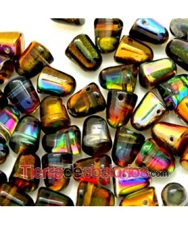 Gumdrop 7x10mm Magic Orange Grey