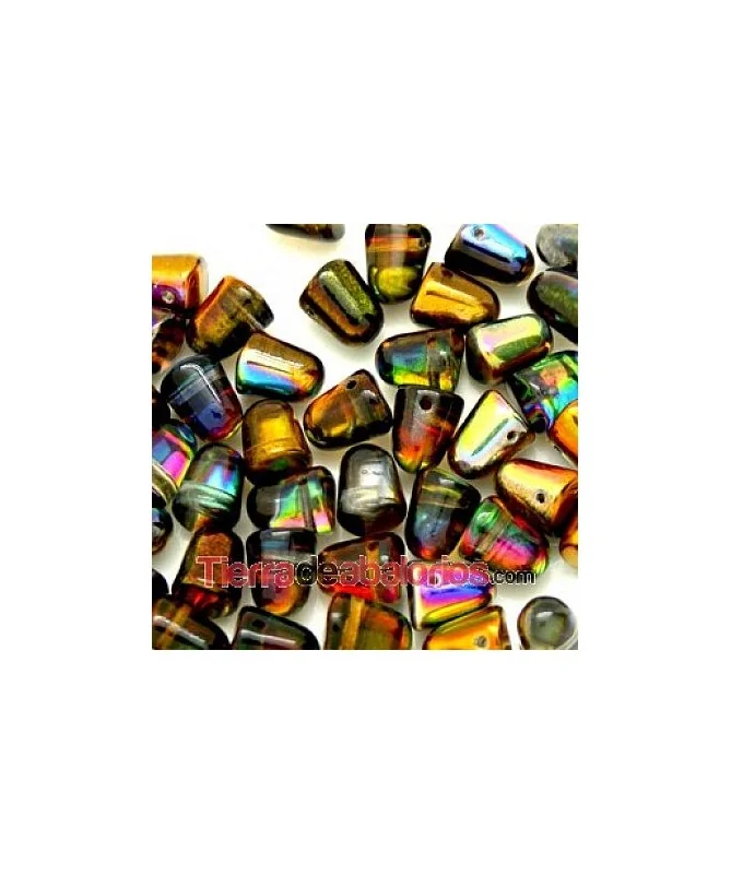 Gumdrop 7x10mm Magic Orange Grey