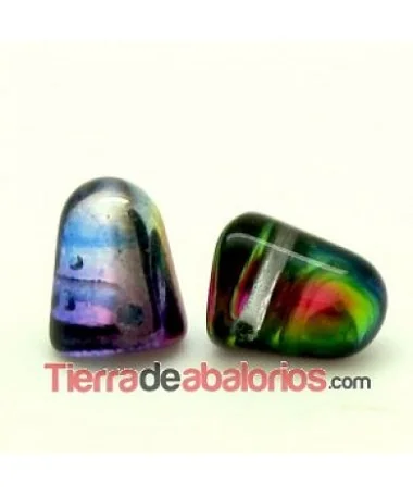 Gumdrop 7x10mm Magic Blue Pink
