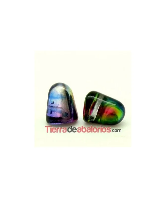 Gumdrop 7x10mm Magic Blue Pink