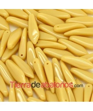 Dagger Bead 5x16mm Opaque Beige
