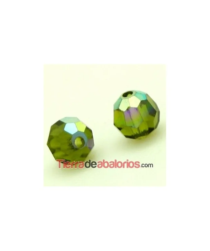 Bola Facetada Swarovski 6mm, Olivine AB