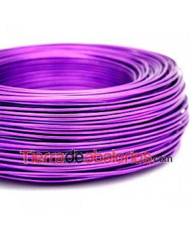 Hilo de Aluminio Moldeable 2mm, Púrpura