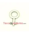 Colgante Femenino 30x15mm, Plateado