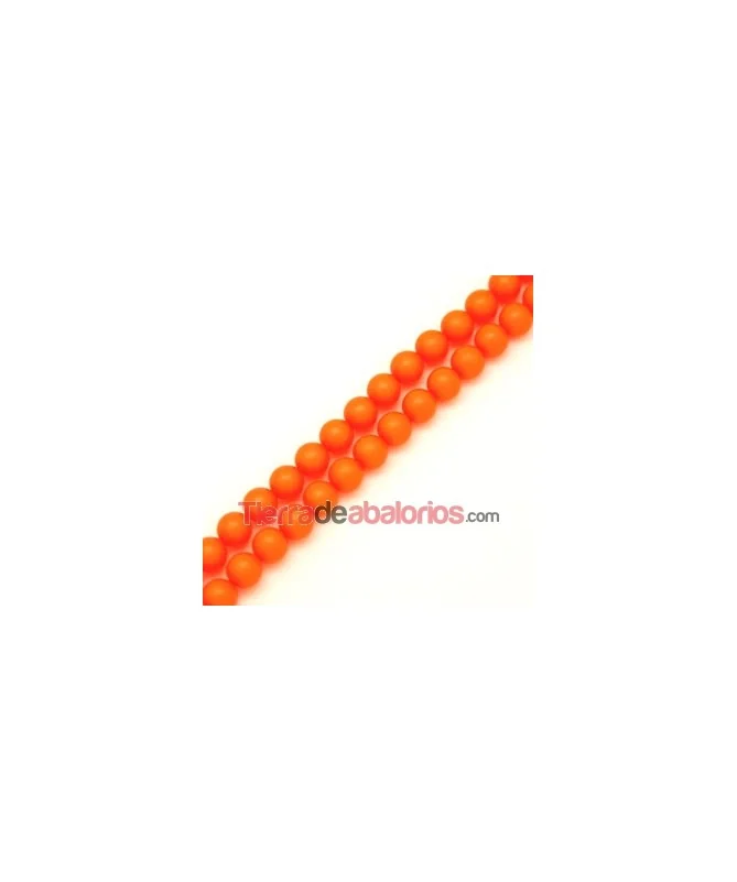 Perla Swarovski 8mm Crystal Neon Orange Perla Swarovski 8mm Crystal Neon Orange