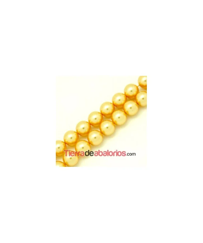 Perla Swarovski 6mm Crystal Gold