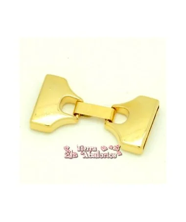 Cierre con Trabilla Agujero 20x3mm, Dorado Cierre con Trabilla Agujero 20x3mm, Dorado