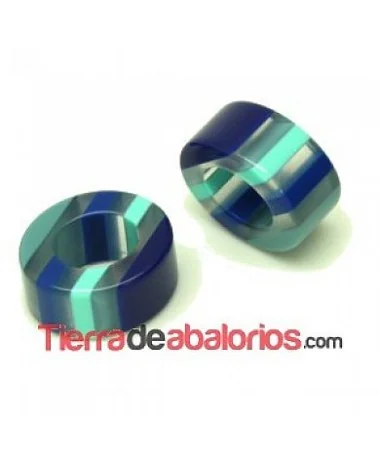 Entrepieza Regaliz 20x18mm Agujero 11x9mm Marino Entrepieza Regaliz 20x18mm Agujero 11x9mm Marino