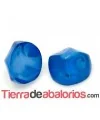 Resina Cabujón Redondo Irregular 8mm, Azul