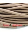 Caucho Hueco 4mm Agujero 2mm Bronce Antiguo