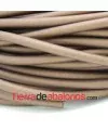 Caucho Hueco 4mm Agujero 2mm Bronce Antiguo