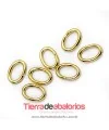 Anilla Oval 4x3mm, Dorada (10 uds)
