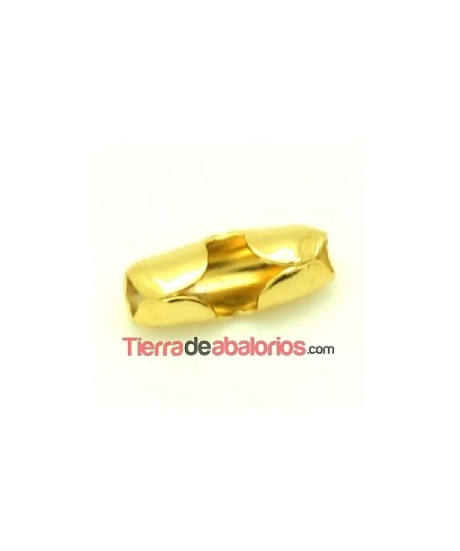 Terminal para Cadena de Bolas de 3mm, Dorado