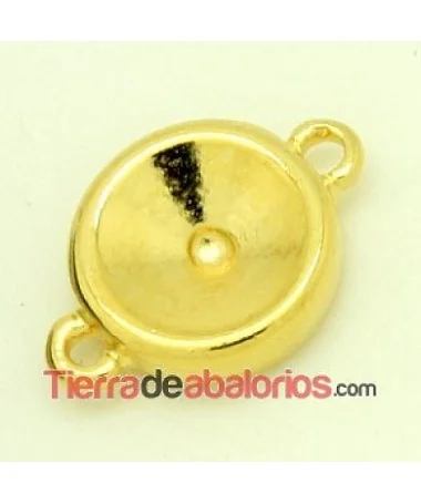 Conector para Rivoli de 12mm, 23x16mm, Dorado Conector para Rivoli de 12mm, 23x16mm, Dorado