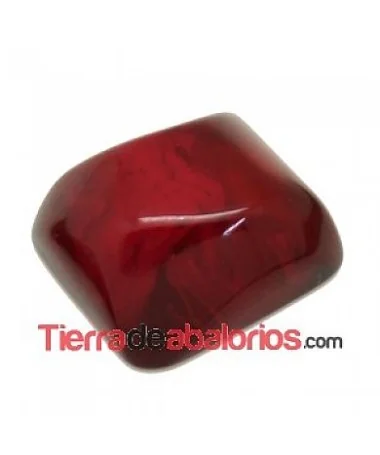 Cabujón Resina Irregular 25x24mm Vino